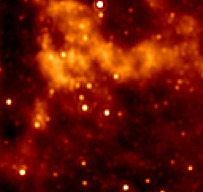 Sky Map at 160 micron - simulated image